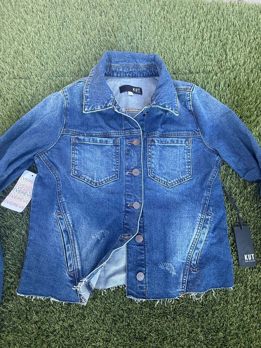 NEW Kut from the Kloth Brene Denim Jacket Women's Sz S NWT